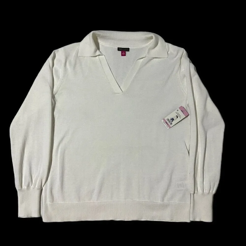 NWT Vince Camuto Women’s Pullover Collared Lightweight Sweater